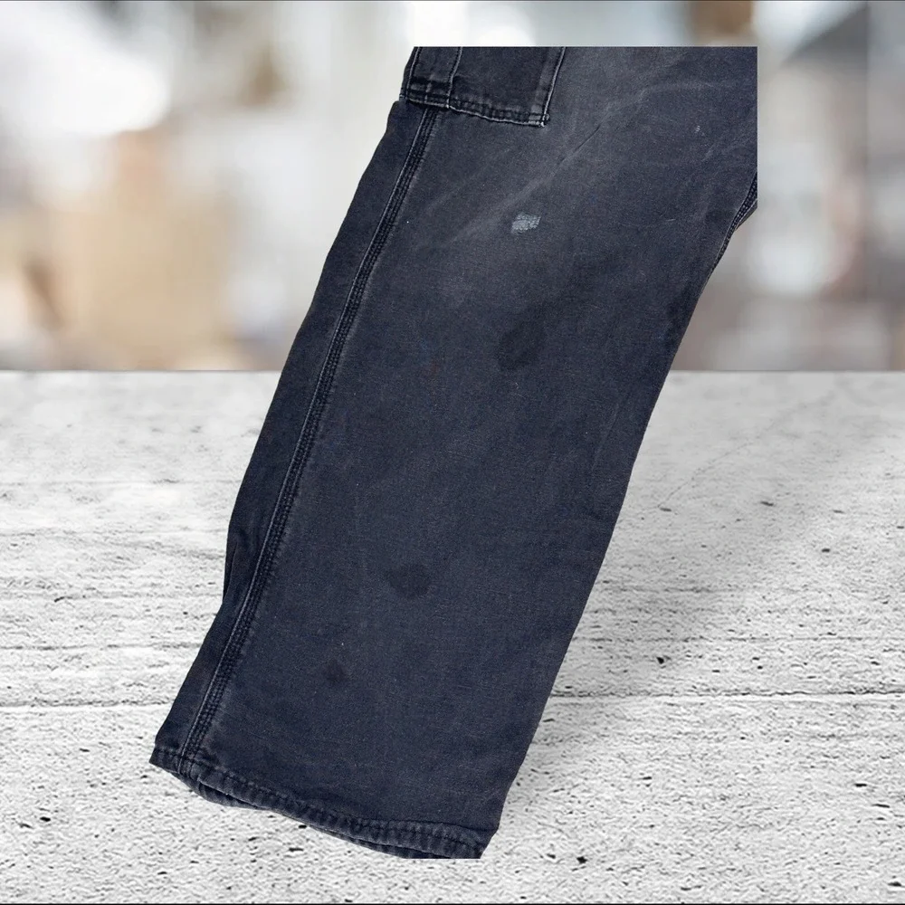 Carhartt Cargo Pants Mens 42x32 Black FR Flame Resistant FRB240-BLK Workwear